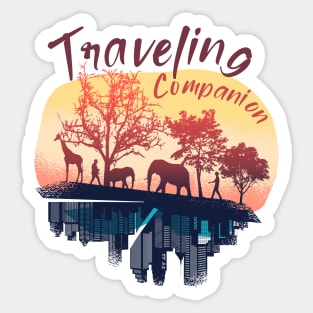 Adventure out of there Sticker